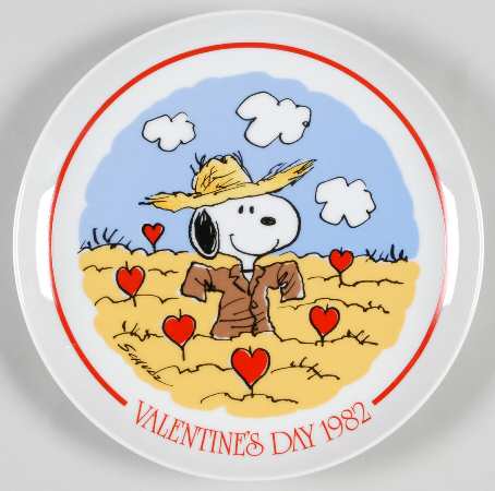 Peanuts Valentine Plate Love Patch - No Box