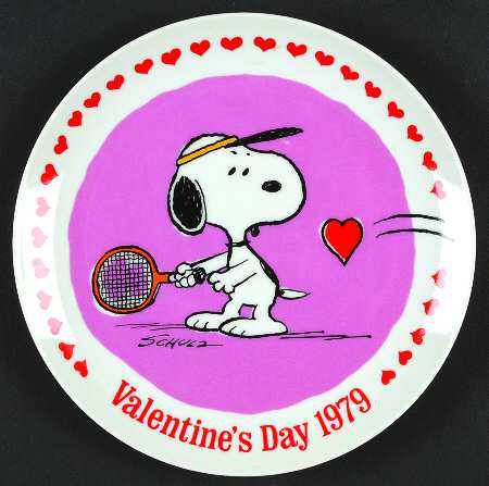 Peanuts Valentine Plate Love Match - Boxed