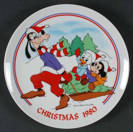 Disney Christmas Plate Sleigh Ride - Boxed