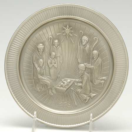 Christmas Plate Christ Is Born - Boxed
