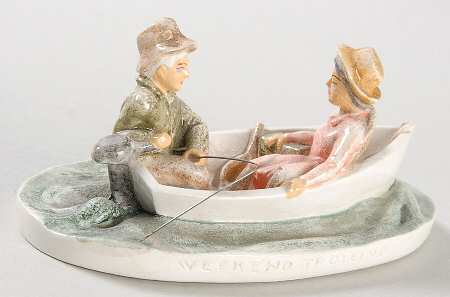Sebastian Miniature Outboard Motor Couple - Boxed