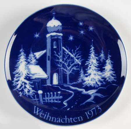 Schumann Christmas Plate Weinachten - Boxed
