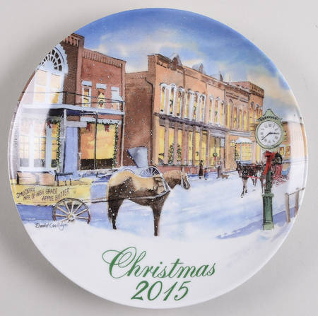 Smuckers Christmas Plates 2015-Christmas Plate-Orrville, Ohio - No Box