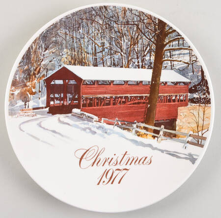 Smuckers Christmas Plates 1977-Christmas Plate - No Box