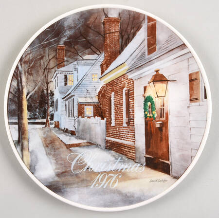 Smuckers Christmas Plates 1976-Christmas Plate - No Box