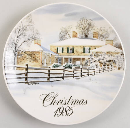 Smuckers Christmas Plates 1985-Christmas Plate - No Box