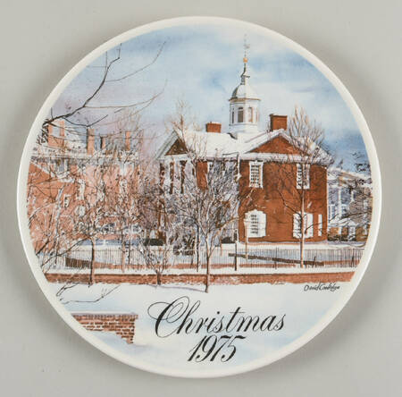 Smuckers Christmas Plates 1975-Christmas Plate - No Box
