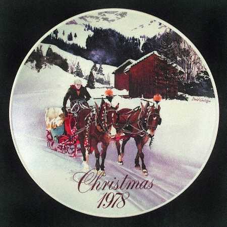 Smuckers Christmas Plates 1978-Christmas Plate - No Box