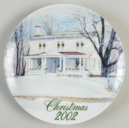 Smuckers Christmas Plates 2002-Christmas Plate-Harriet Beecher Sto - No Box