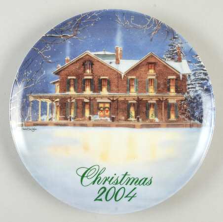 Smuckers Christmas Plates 2004-Christmas Plate-Rutherford B. Hayes - No Box