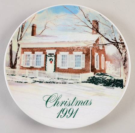 Smuckers Christmas Plates 1991-Christmas Plate - No Box