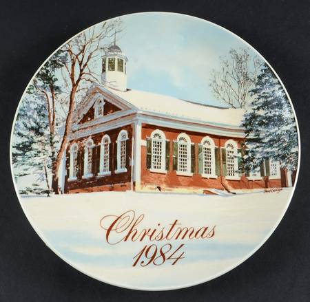 Smuckers Christmas Plates 1984-Christmas Plate - No Box
