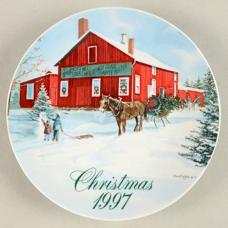 Smuckers Christmas Plates 1997-Christmas Plate - No Box