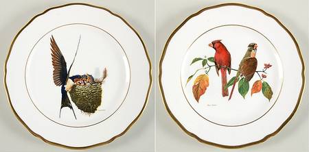American Songbird Series Barn Swallow & Cardinal - Boxed