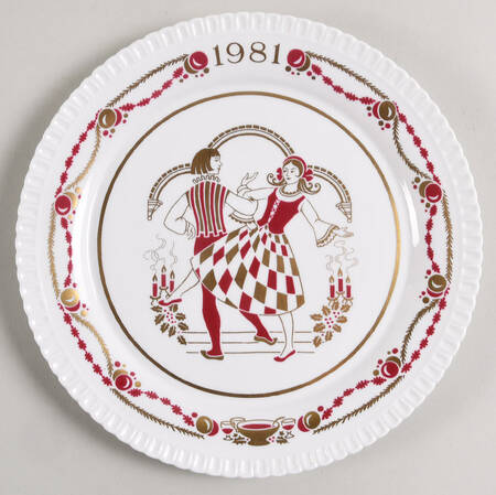 Spode Christmas Plate Make We Merry - Boxed