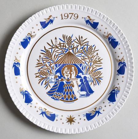 Spode Christmas Plate Away In A Manager - No Box