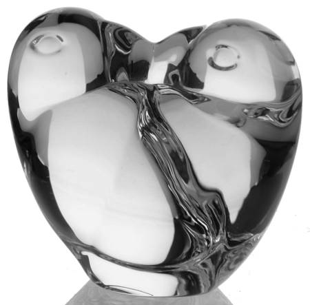 Hand Coolers By Steuben Lovebirds  - Boxed