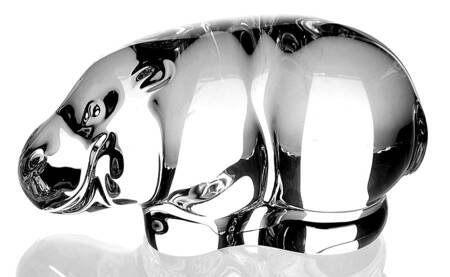 Hand Coolers By Steuben Hippopotamus  - No Box 60