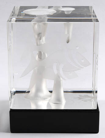 Steuben Figurines & Giftware Water Windows-Bernard X Wolff - With Box Bx838