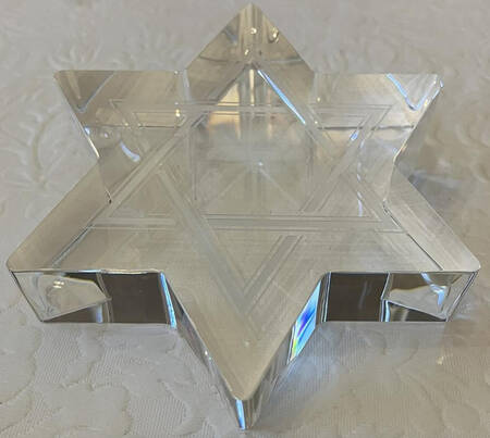 Steuben Figurines & Giftware Star Of David - With Box 53