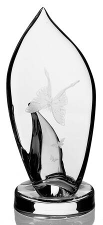 Steuben Figurines & Giftware Moth And Flame Sculpture-Bruce Moore - With Box Bx1017