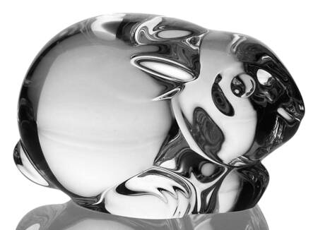 Hand Coolers By Steuben Rabbit-Limited Edition - Boxed