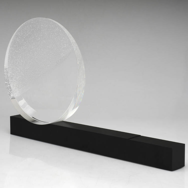 Steuben Figurines & Giftware Day & Night W/Aluminum Base - With Box Bx934