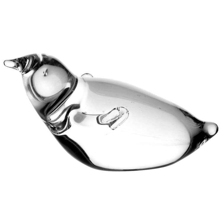 Steuben Figurines & Giftware Sliding Penguin-Wings Up - No Box