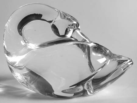 Hand Coolers By Steuben Swan - Boxed