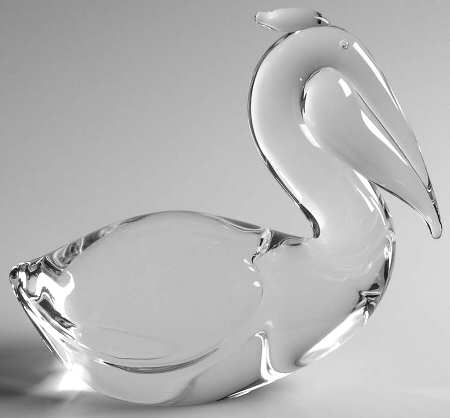 Steuben Figurines & Giftware Pelican-Head Down - Boxed