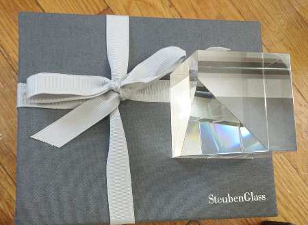 Steuben Figurines & Giftware Cross In Cube - With Box