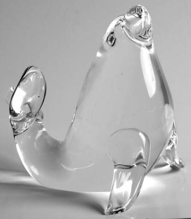 Steuben Figurines & Giftware Playful Sea Lion - No Box
