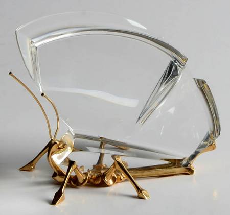 Steuben Figurines & Giftware Butterfly-18k Gold Accent - With Box Bx689