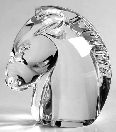 Hand Coolers By Steuben Horse Head - Boxed