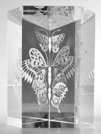 Steuben Figurines & Giftware Garden Butterflies - With Box Bx725