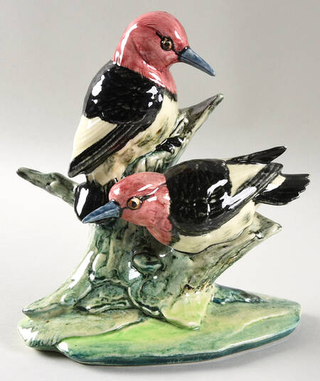 Stangl Birds Double Red Headed Woodpecker - No Box