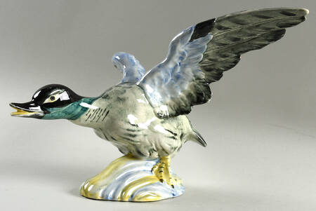 Stangl Birds Flying Duck-Gray/Blue - No Box