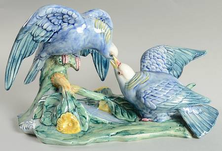 Stangl Birds White Crown Pigeons - No Box