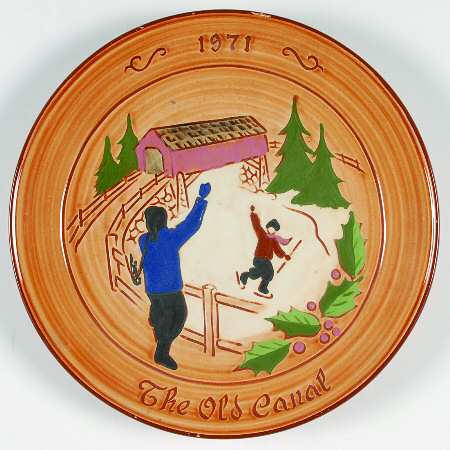 Stumar Christmas Plate, Germany The Old Canal - No Box
