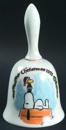 Peanuts Christmas Bell Snoopy And Woodstock - Boxed