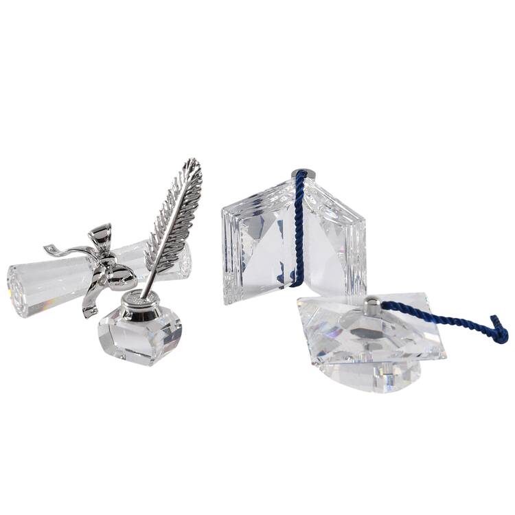 Celebrations Graduation Silver-Set Of 4 - Boxed