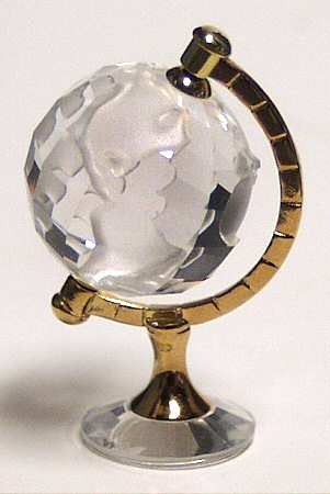 Times Past Globe-Gold Accent - Boxed