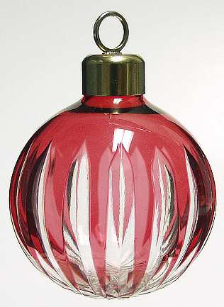 Christmas Ornaments Stripes Red - Boxed