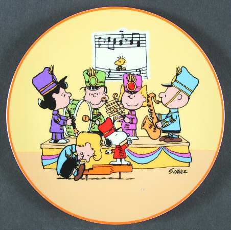 Peanuts Annual Plate Peanut In Concert - With Box