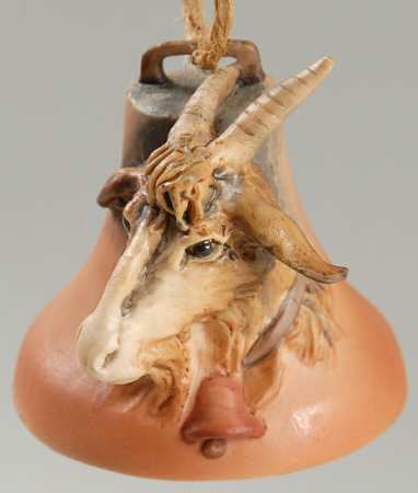 Lowell Davis Christmas Bell Willy The Goat - Boxed