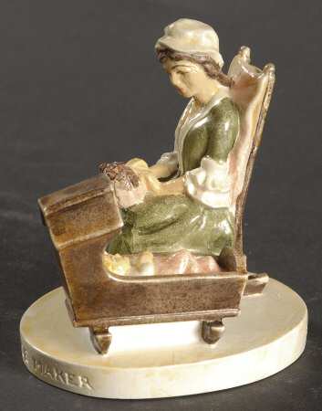 Mother and Child Colonial Lace Maker - With Box