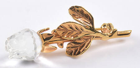 Crystal Memories Brooches Rose Mini Brooch - Boxed
