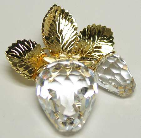 Crystal Memories Brooches Strawberry Brooch - Boxed