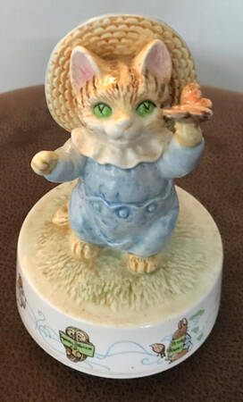Beatrix Potter-Music Box Tom Kitten-Pussycat - With Box 108