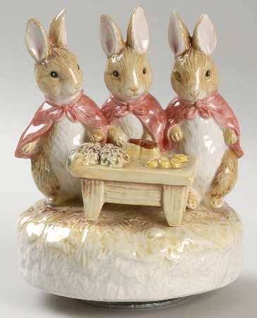 Beatrix Potter-Music Box Flopsy, Mopsy & Cottontail - Boxed